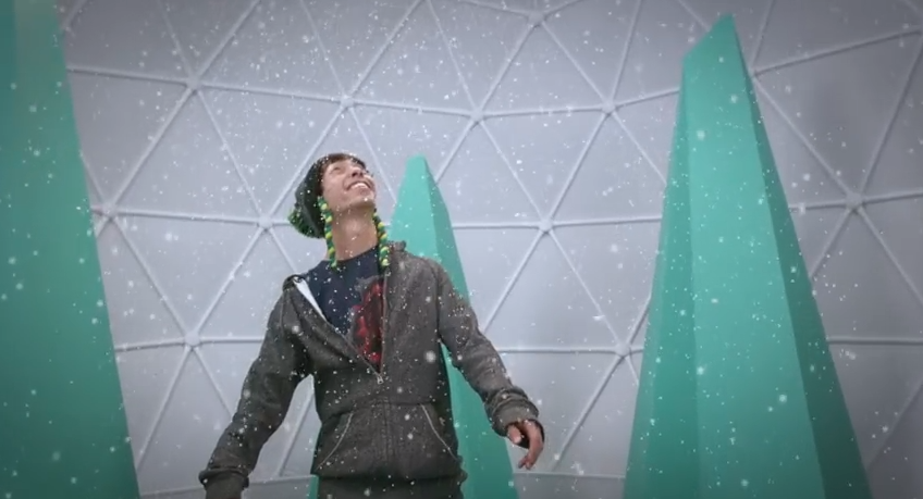 Snow machines  For Google WinterLab retail Outlets.